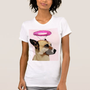 Hund med Rosa Halo Tee