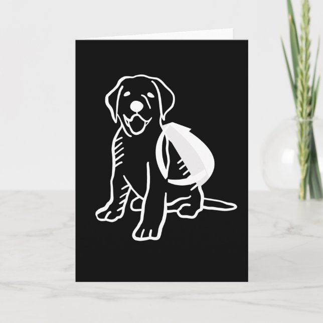 Hund med Rucksack Hiking Gift Idea Kort (Framsida)
