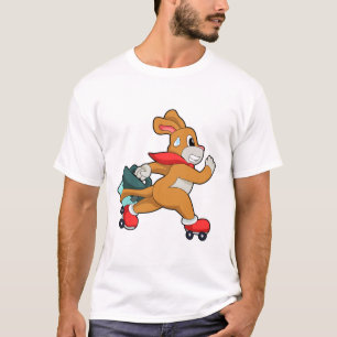Hund med rullskridskor t shirt