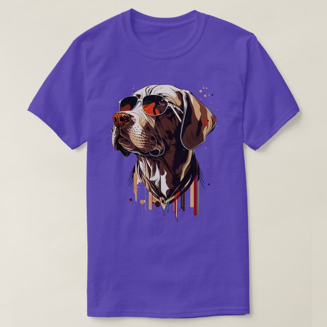 Hund med solglasögon 2 t shirt (Design framsida)