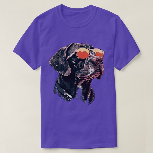 Hund med solglasögon 3 t shirt (Design framsida)