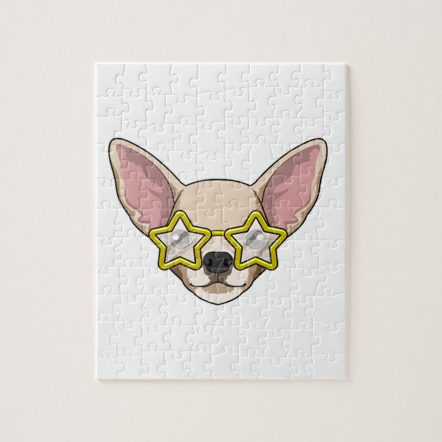 Hund med solglasögon pussel (Vertikal)