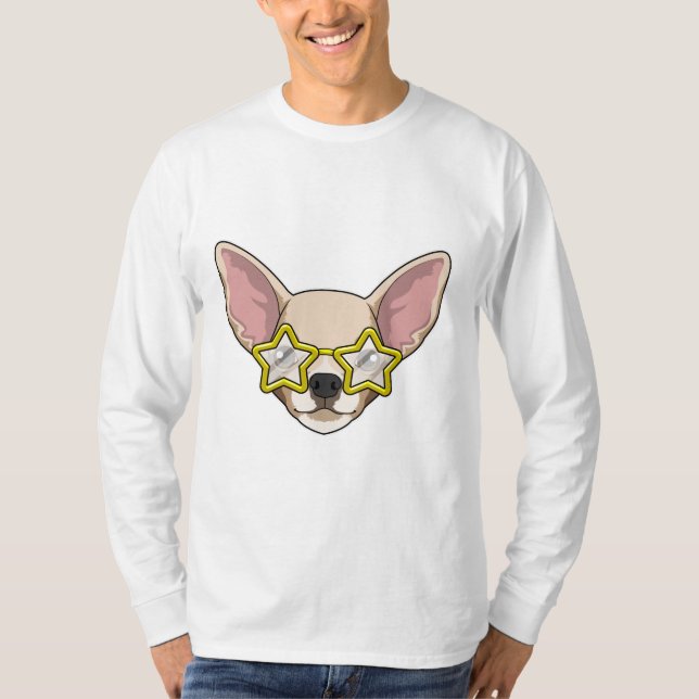 Hund med solglasögon t shirt (Framsida)