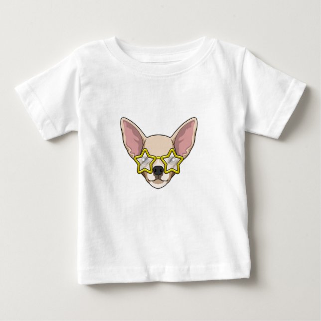 Hund med solglasögon t shirt (Framsida)