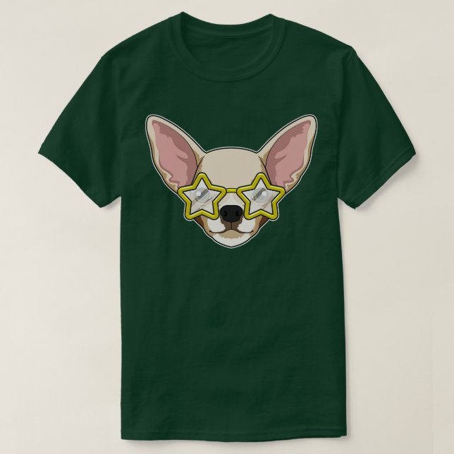 Hund med solglasögon t shirt (Design framsida)