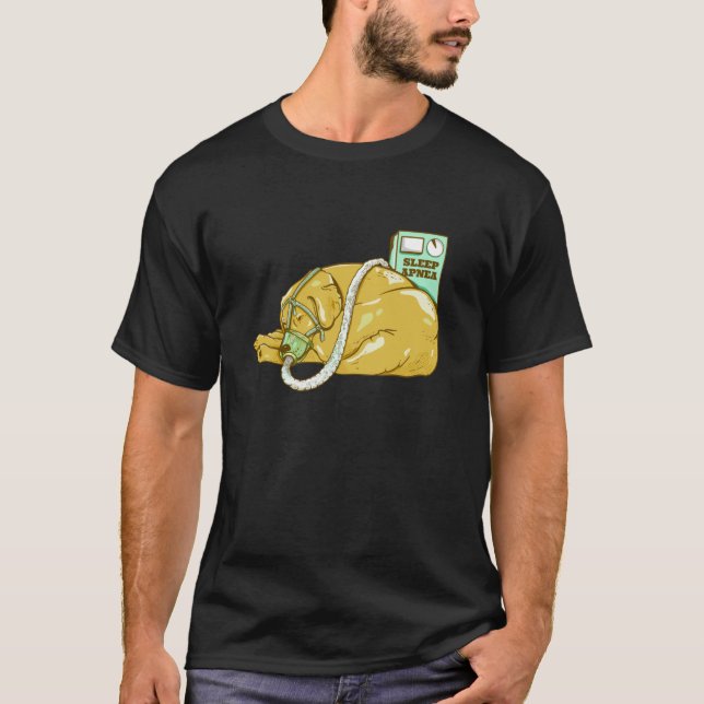 Hund med sömnapné t shirt (Framsida)