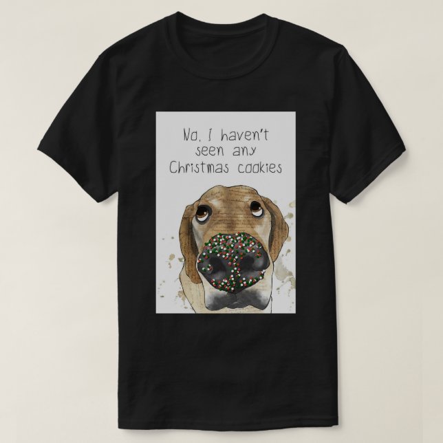 Hund med sprinkles på näsan t shirt (Design framsida)