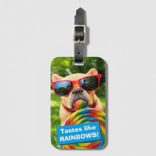 Hund med stor logotyp bagagebricka