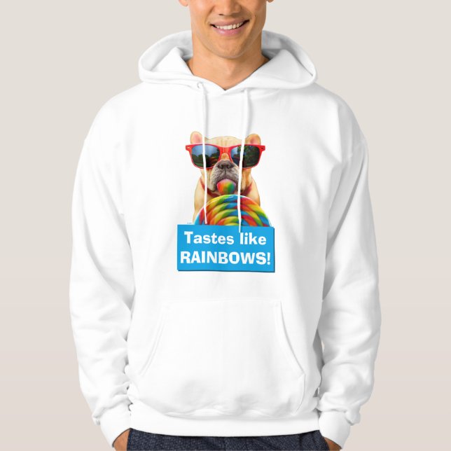 Hund med stor logotyp hoodie (Framsida)
