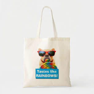 Hund med stor logotyp tygkasse