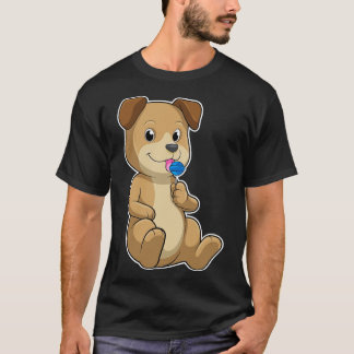 Hund med Sweets Lollipop T Shirt