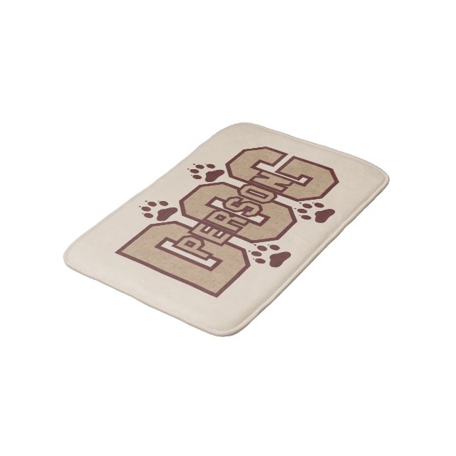 Hund med Tassar badmatt Badrumsmatta (Vinklad)