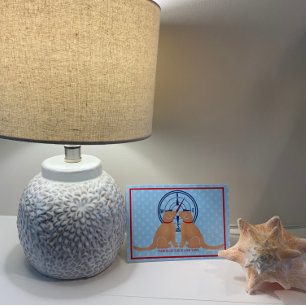 Hund med tjocka och tunna Vänskaper Tack Kort