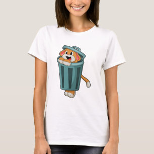 Hund med Trashcan T Shirt