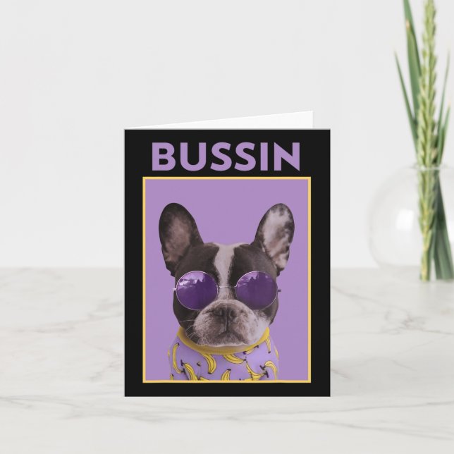 Hund med ungles Bulldog Bussin Kort (Framsida)