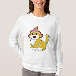 Hund med Waffle glass T Shirt
