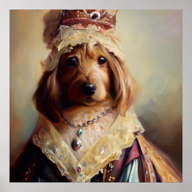 Hund Medieval Princess Poster (Framsidan)