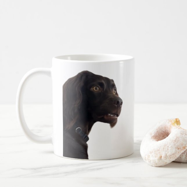 Hund Meme Mugg Dubbla Sida vid fel (Med munk)