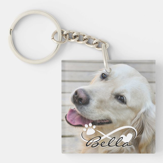 Hund Memorial 2 Foton Pawprint Heart Infinity (Framsidan)