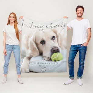 Hund Memorial Gift Förlust av sällskapsdjur Fleecefilt