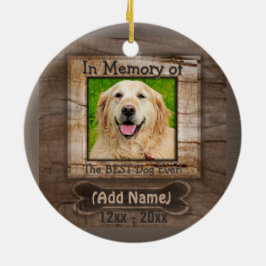 Hund Memorial Julgransprydnad Keramik