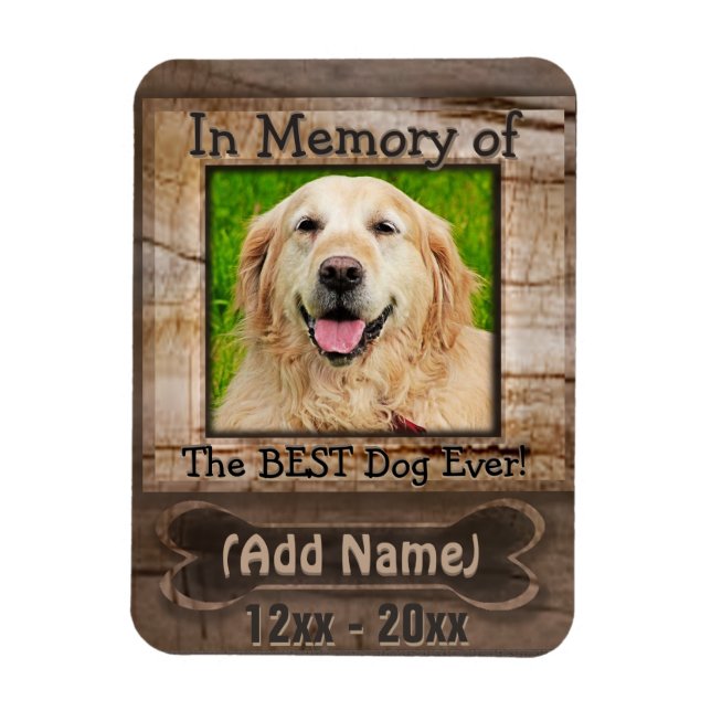 Hund Memorial Magnet (Vertikal)