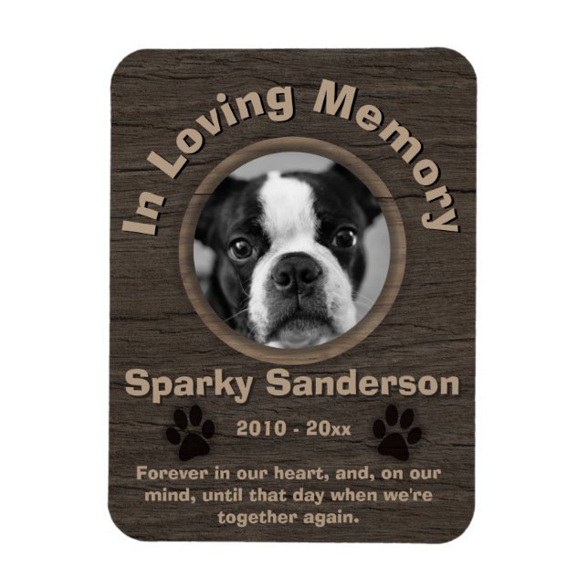 Hund Memorial Magnet (Vertikal)