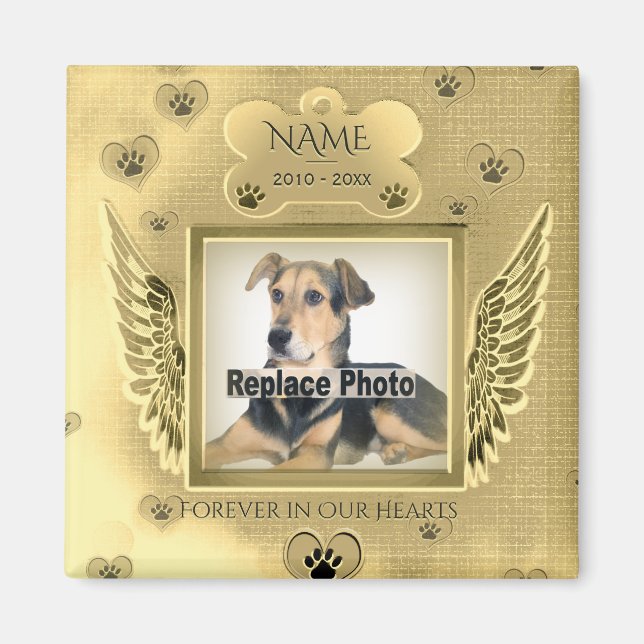 Hund Memorial Magnet (Framsidan)
