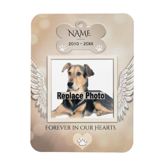 Hund Memorial Magnet (Vertikal)