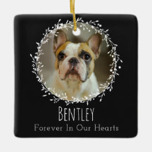 Hund Memorial Pet Loss Keepsaké Två foto- andekran