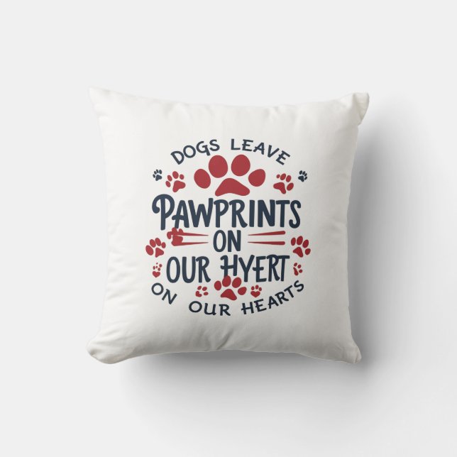 Hund Memorial Pillow Kudde (Framsida)