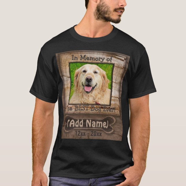 Hund Memorial Shirt Tee Shirt (Framsida)
