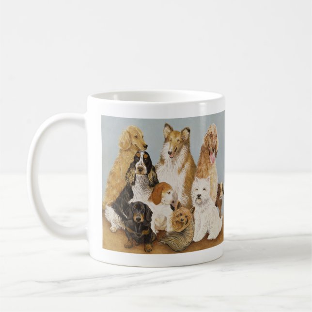 Hund middag kaffemugg (Vänster)