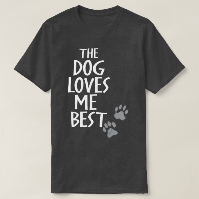 Hund mig bästa Rolig hund Älskare T Shirt (Design framsida)