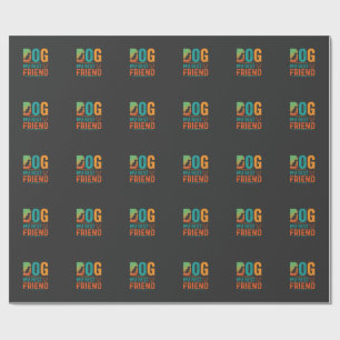 Hund Min Bästa Vän Retrodesign Presentpapper