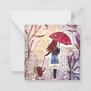 Hund mini notecard 2,5 tum anteckningskort