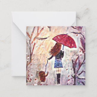 Hund mini notecard 2,5 tum anteckningskort