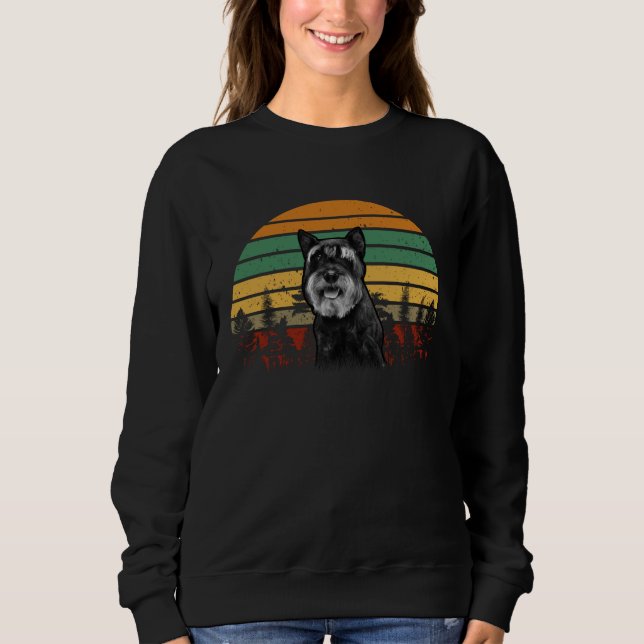 Hund   Mini Schnauzer Kvinnor Miniature Schnauzer T Shirt (Framsida)