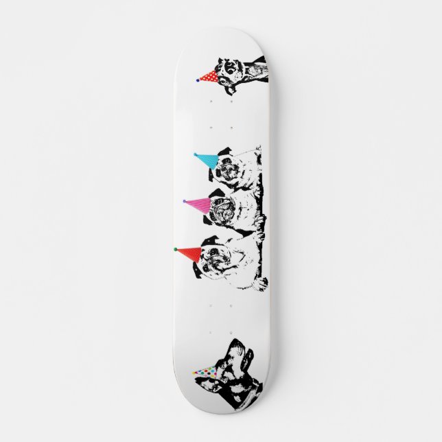 Hund Mini Skateboard Bräda 18,5 Cm (Framsida)