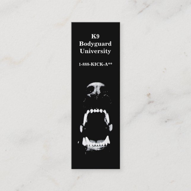 Hund Mini Visitkort (Framsida)