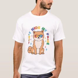 Hund Mitt Pride kan inte Gömmas T Shirt