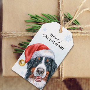 Hund Modern Helgdag Bernese Mountain Presentetikett