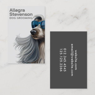Hund moderna enkla typografi visitkort