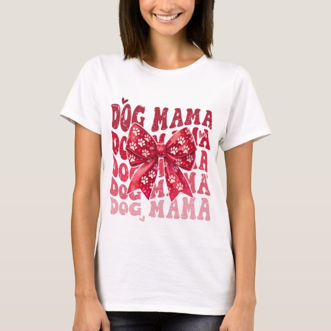 Hund Momma T Shirt (Framsida)