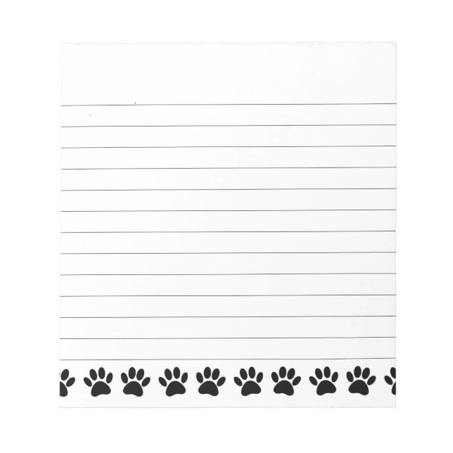Hund Mönster Linden Anteckningsblock (Framsida)