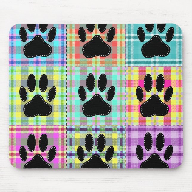 Hund Mönster Quilt Musmatta (Framsidan)