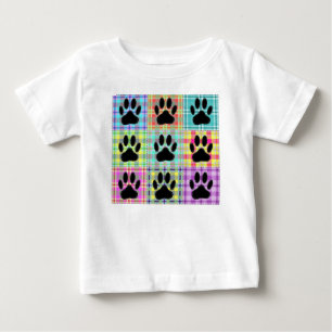 Hund Mönster Quilt T Shirt