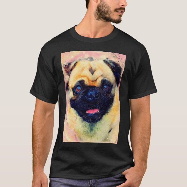 hund moppar #hund #moppar #djur t shirt (Framsida)