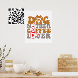 Hund-Mor-kaffe Älskare Poster