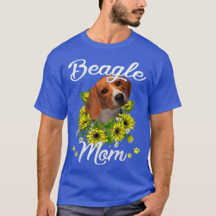 Hund Mors dag Gift Solrosbeagle Mamma  T Shirt